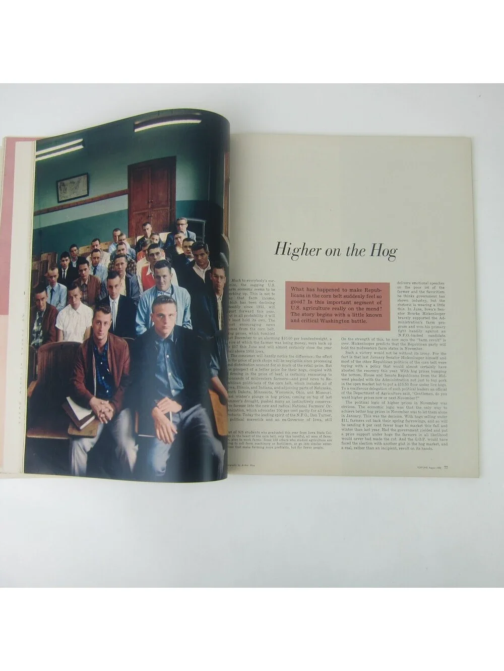Vintage FORTUNE Magazine August 1956 Cadillac Caprolan Standard Johnnie Walker